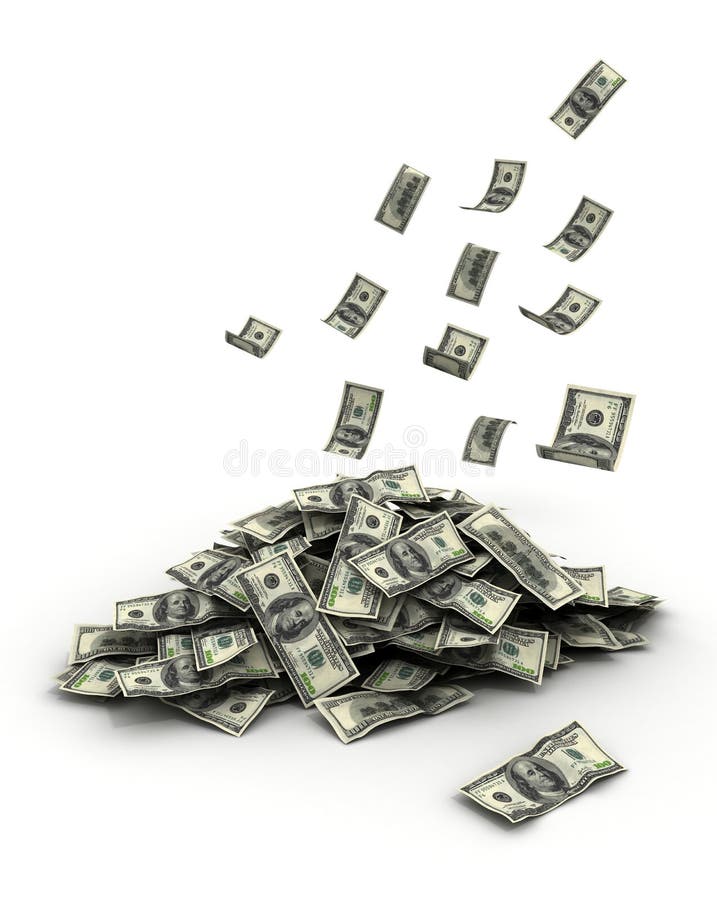 Vallend geld vector illustratie