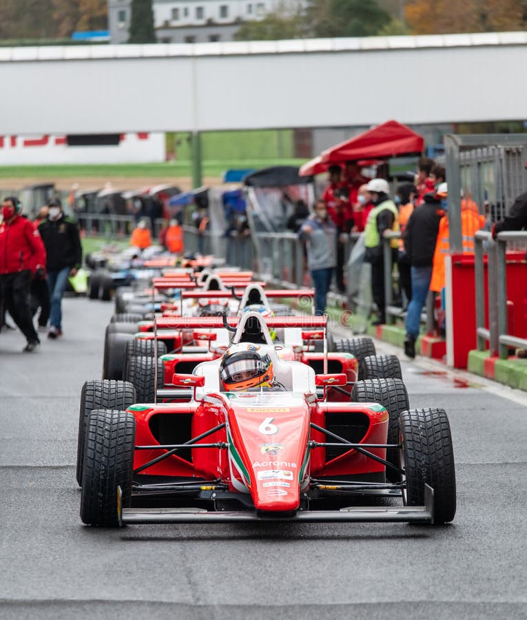 Formula cars test at Monza editorial stock image. Image of corner ...
