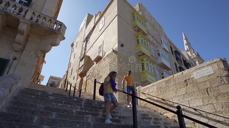 Arch Bishop Street in Valletta, Malta