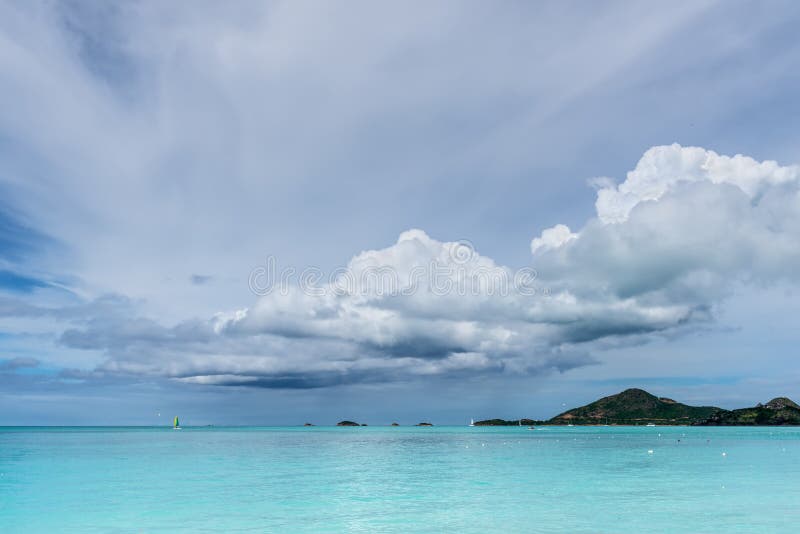 Valley Church Beach at Antigua and Barbuda island