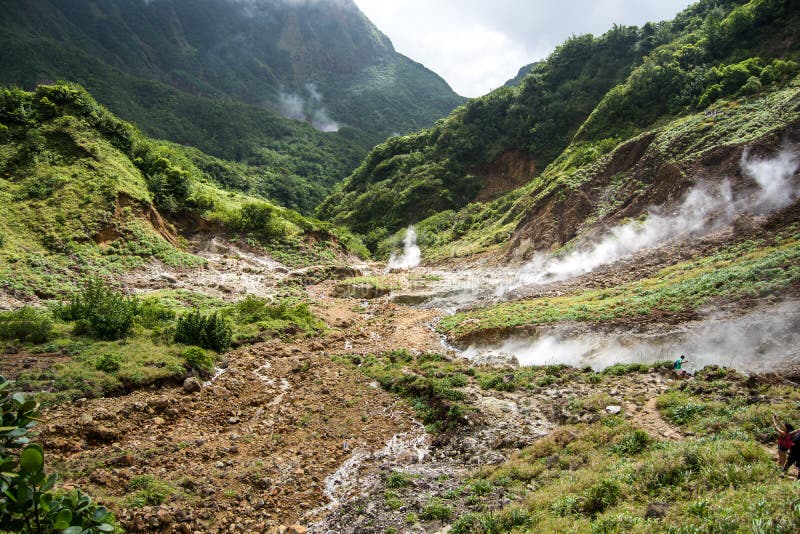 Valley Of Desolation In Dominica Editorial Stock Image Image Of