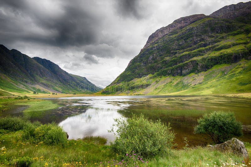 ScotlandThree Sister Mountain Range in Glencoe Stock Photo Image of