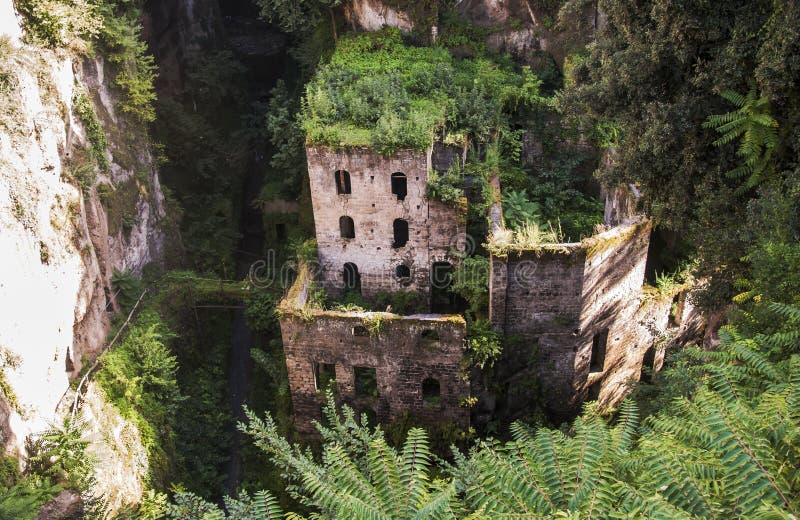 Valley of the mills stock photo