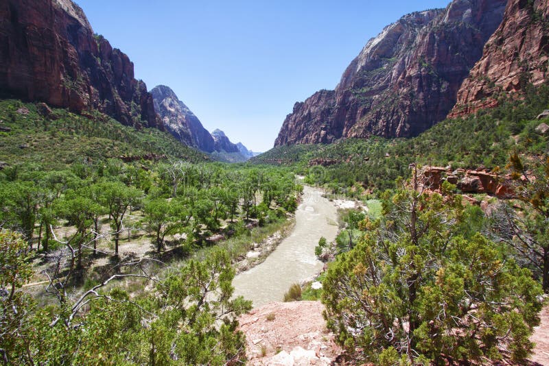 Valley in the Zion Canyon National Park, Utah