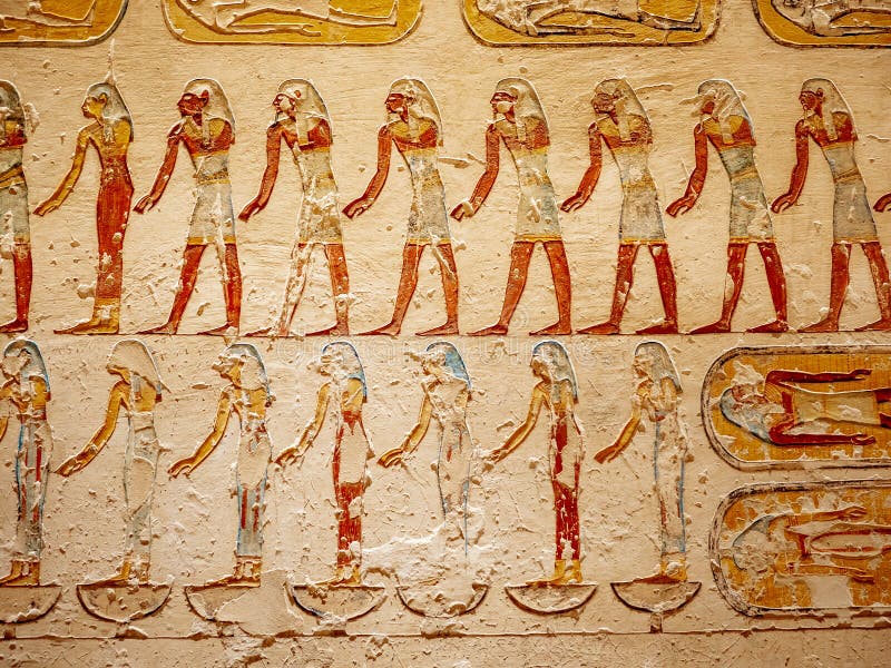 Vallée de l'endroit d'enterrement de rois pour les pharaons égyptiens de la civilisation antique images stock Vallée de l'endroit d'enterrement de rois pour les pharaons égyptiens de la civilisation antique images stock