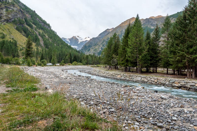 Valnontey near Cogne, in the National Park of Gran Paradiso, Italy royalty free stock images Valnontey near Cogne, in the National Park of Gran Paradiso, Italy royalty free stock images