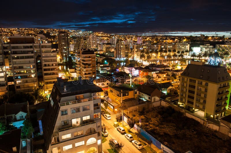 Valparaiso aerial shot royalty free stock photography