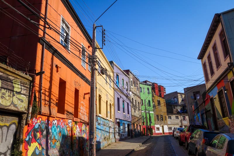 Valparaiso cityscape, Chile