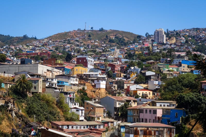 Valparaiso cityscape, Chile