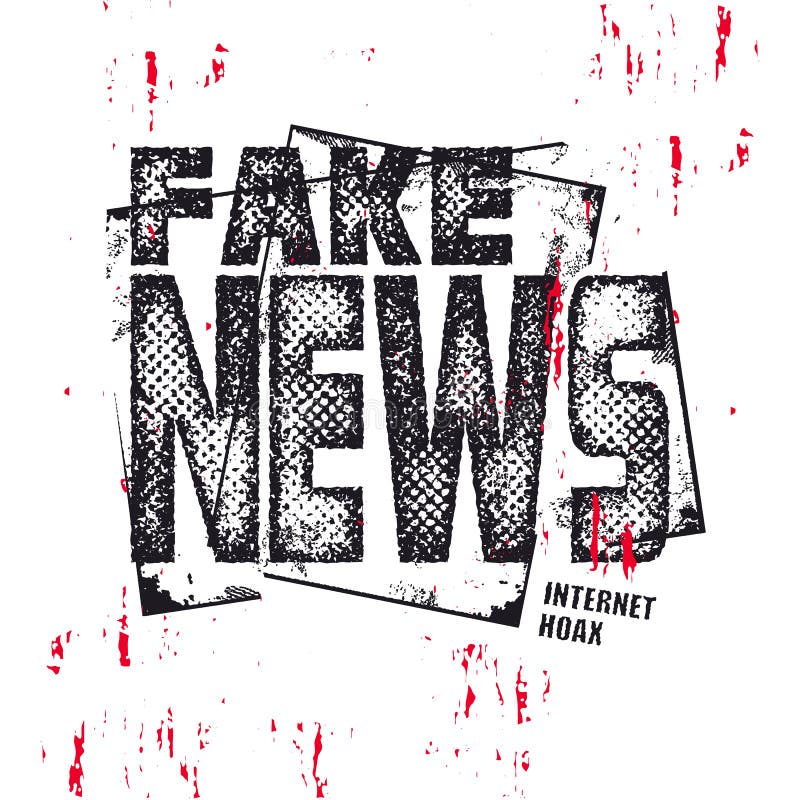 Nepnieuws. Vectorillustratie royalty-vrije illustratie