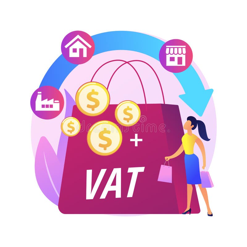 value-added-tax-system-abstract-concept-vector-illustration-stock