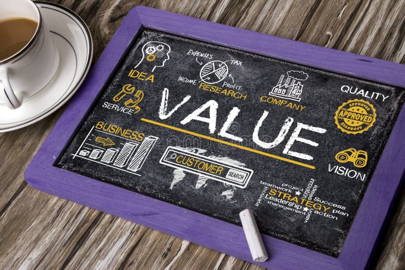 Value concept royalty free stock images