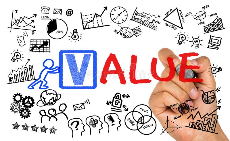 Value concept royalty free stock images