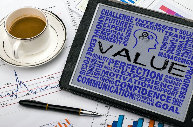 Value concept stock photography