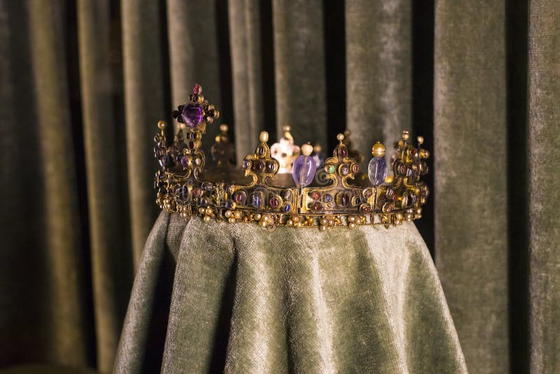 Values and artifacts Treasury of the Bavarian kings in the residence of the Bavarian kingdom in Munich. royalty free stock photography