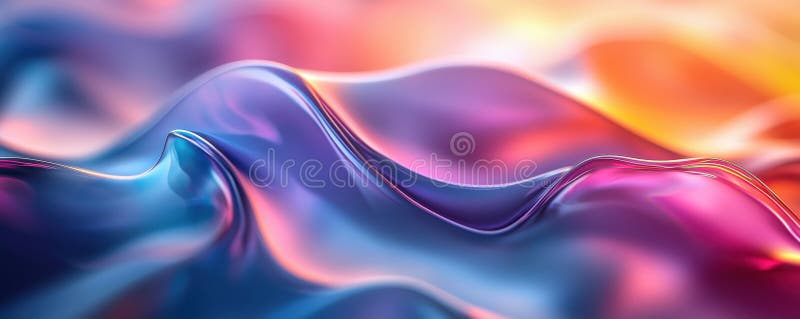 Valuri colorate abstracte cu gradienți netezi și nuanțe vibrante royalty free stock photography