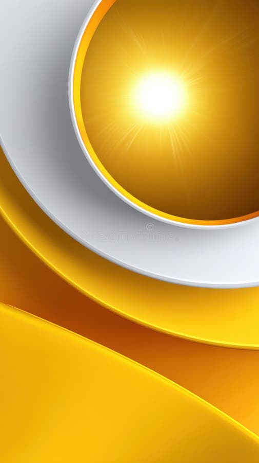 Valuri de aur și argint abstracte cu o explozie de soare strălucitoare pentru design de fundal vector illustration