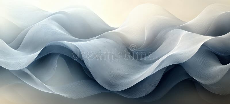 Valuri elegante de țesături fluente în design abstract minimalist vector illustration