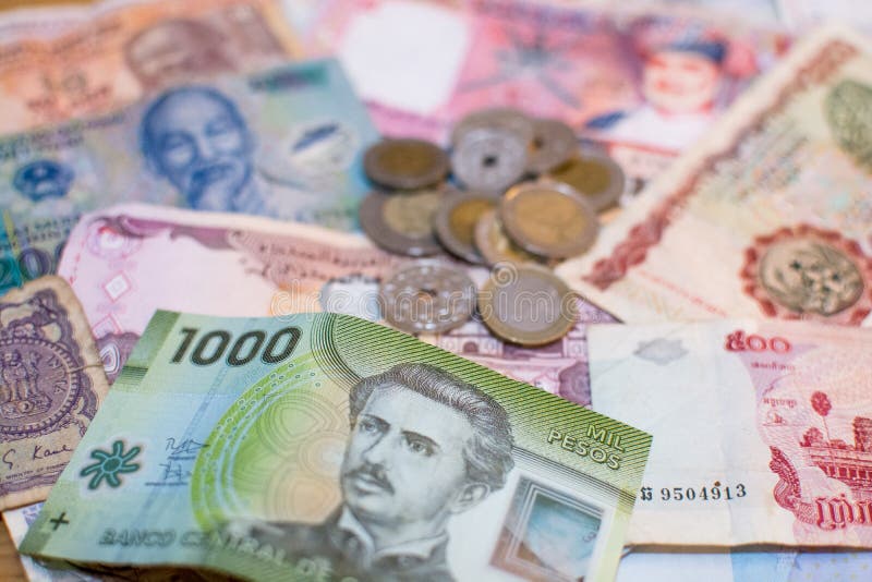Valuta mista del mondo fotografia stock libera da diritti Valuta mista del mondo fotografia stock libera da diritti