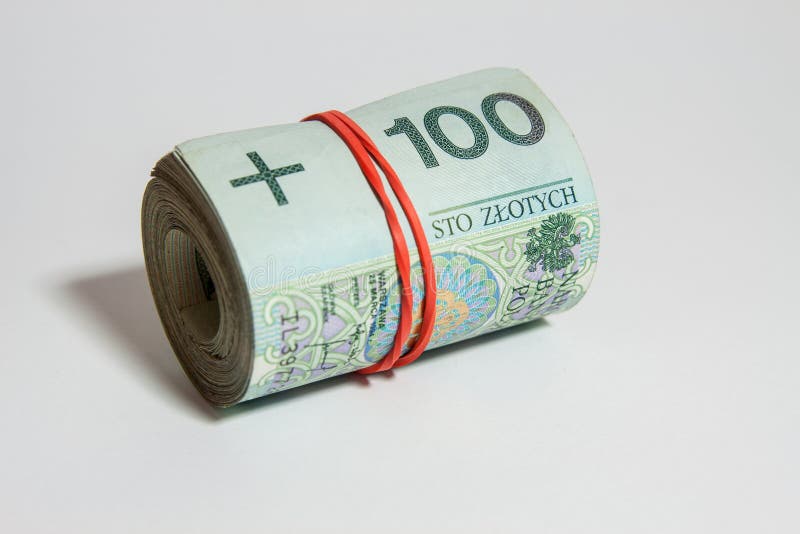 Valuta polacca - PLN - zloty polacca fotografia stock libera da diritti Valuta polacca - PLN - zloty polacca fotografia stock libera da diritti