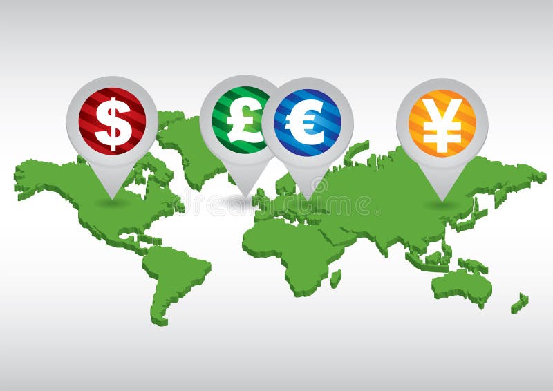 Valutamajor stock illustrationer