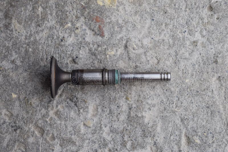 The Valve Of The Engine. Engine Part, Intake Exhaust Valve Stock Image
