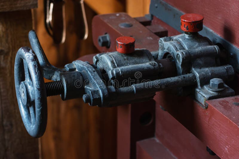 Valve of the old metal thread royalty free stock images