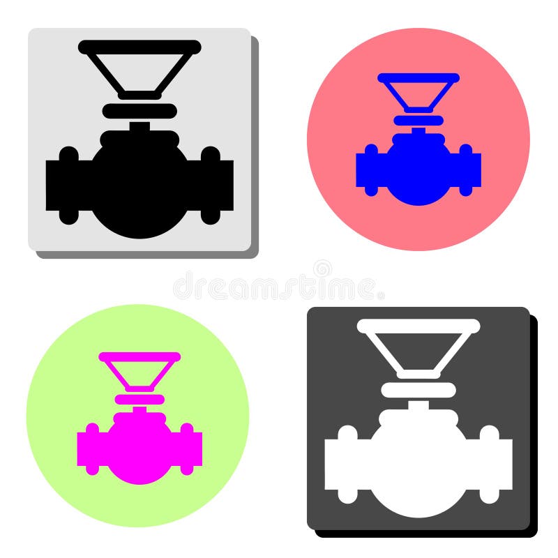 Valve. flat icon vector illustration
