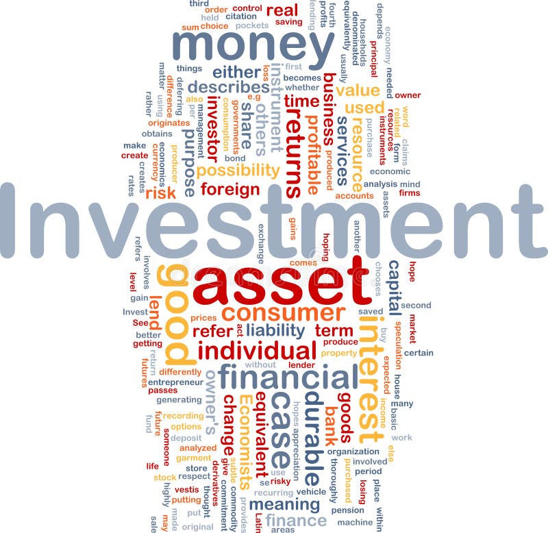 Van de achtergrond investering concept royalty-vrije illustratie Van de achtergrond investering concept royalty-vrije illustratie