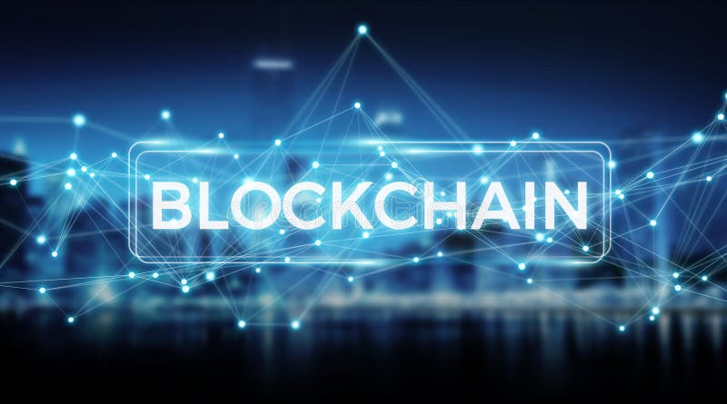 Van de Blockchainverbinding 3D teruggeven het als achtergrond vector illustratie Van de Blockchainverbinding 3D teruggeven het als achtergrond vector illustratie