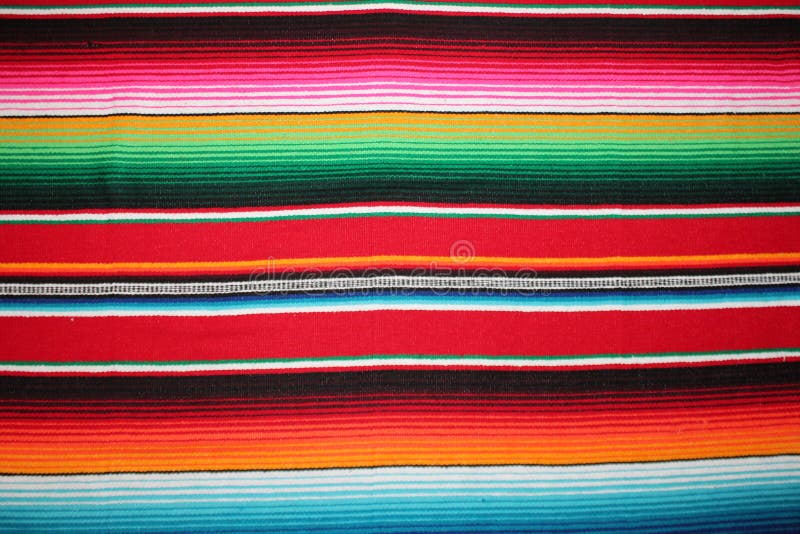 Van de cincode Mayo deken van Mexico de Mexicaanse traditionele achtergrond van de de ponchofiesta met strepen