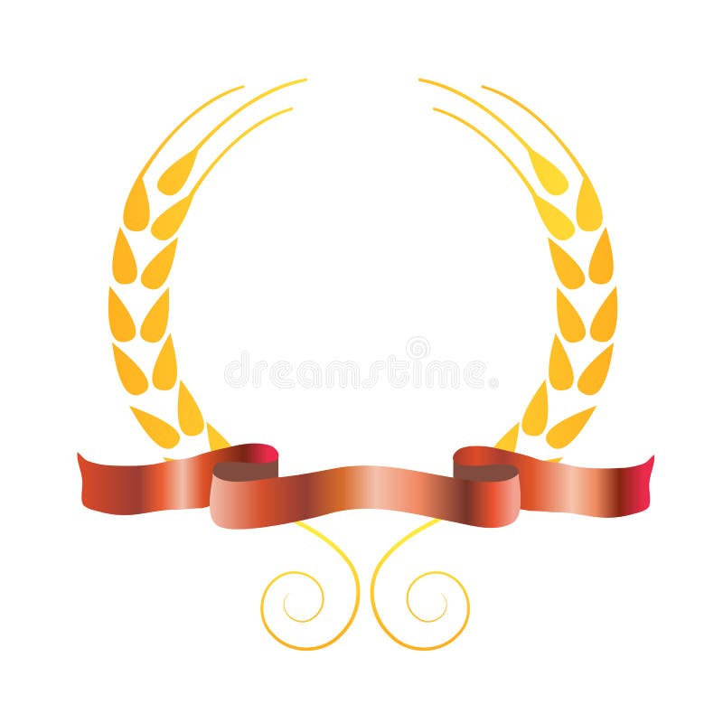 Van de de deegwarentarwe van de rijst het malplaatje van het de fabrieksembleem royalty-vrije illustratie Van de de deegwarentarwe van de rijst het malplaatje van het de fabrieksembleem royalty-vrije illustratie