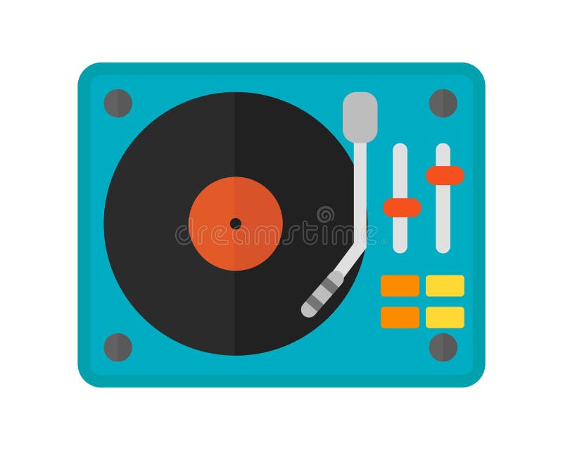 Van de de muziekmixer van DJ van het materiaalkanalen van de de discotechnologie de partijnachtclub die vectorillustratie mengen stock illustratie Van de de muziekmixer van DJ van het materiaalkanalen van de de discotechnologie de partijnachtclub die vectorillustratie mengen stock illustratie