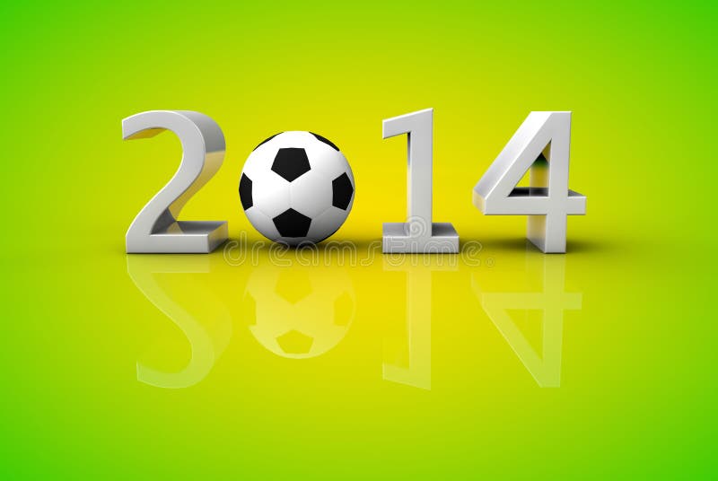 Van de de wereldvoetbal van Brazilië 2014 het voetbalkop royalty-vrije illustratie Van de de wereldvoetbal van Brazilië 2014 het voetbalkop royalty-vrije illustratie