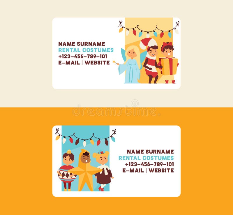 Van de de groetkaart van het Kerstmis 2019 de Gelukkige Nieuwjaar van de jonge geitjeskinderen gelukkige van de het kostuumgebeur royalty-vrije illustratie Van de de groetkaart van het Kerstmis 2019 de Gelukkige Nieuwjaar van de jonge geitjeskinderen gelukkige van de het kostuumgebeur royalty-vrije illustratie