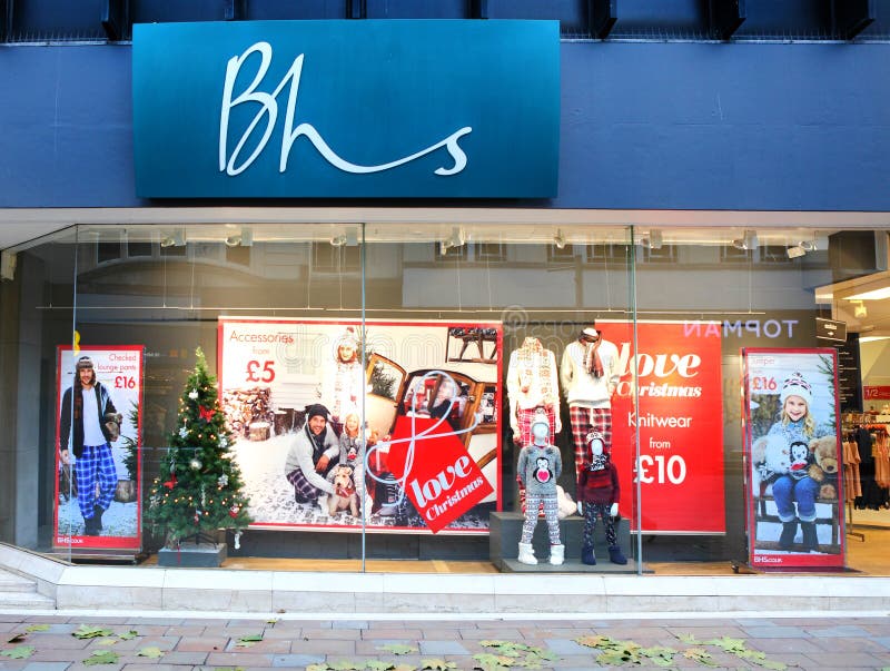 Van de het Huisopslag van BHS Britse de opslagvoorzijde royalty-vrije stock foto Van de het Huisopslag van BHS Britse de opslagvoorzijde royalty-vrije stock foto