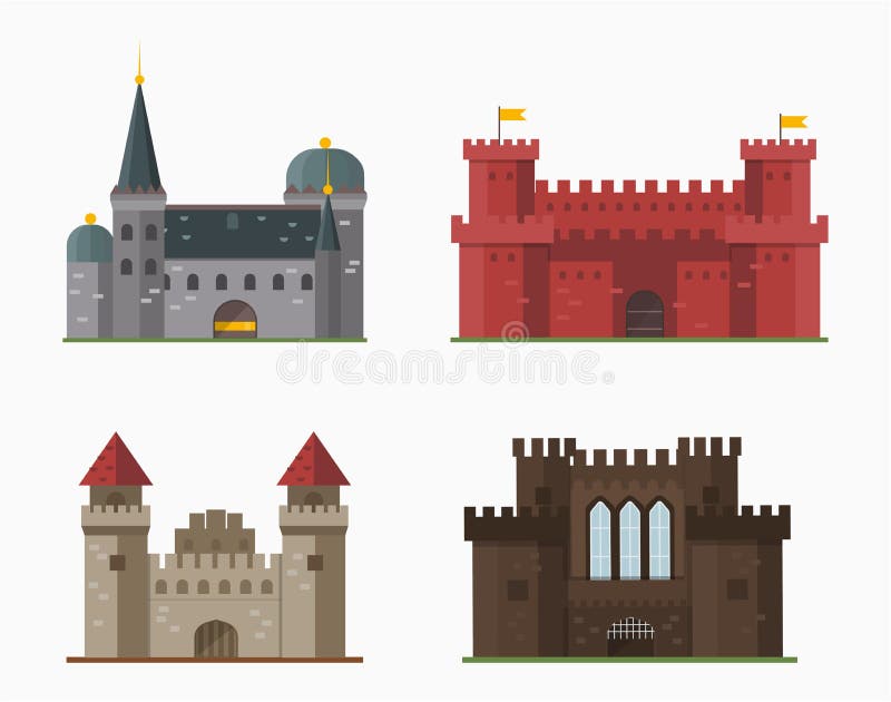 Van de het kasteeltoren van het beeldverhaalsprookje van de het pictogram leuk architectuur middeleeuws de fantasiehuis fairytale stock illustratie Van de het kasteeltoren van het beeldverhaalsprookje van de het pictogram leuk architectuur middeleeuws de fantasiehuis fairytale stock illustratie