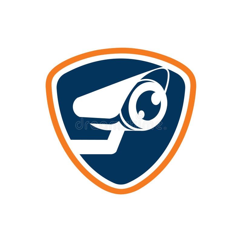 Van de het Oogcamera van het veiligheidstoezicht het Horloge Logo Icon Template stock illustratie Van de het Oogcamera van het veiligheidstoezicht het Horloge Logo Icon Template stock illustratie