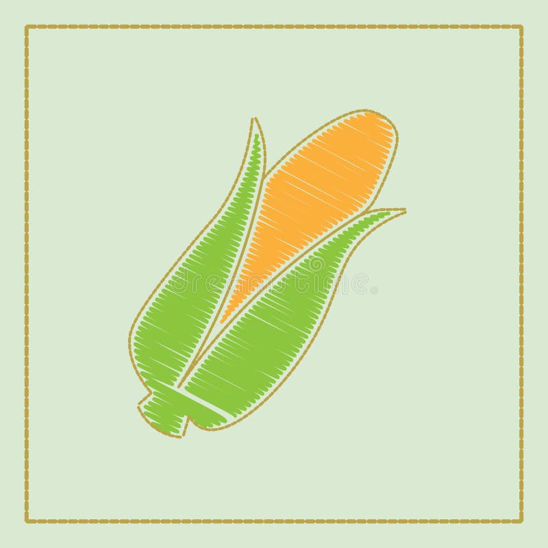 Van de het voedsel natuurlijke illustratie van het graan het gele pictogram van de het embleembiologische landbouw organische lan royalty-vrije illustratie Van de het voedsel natuurlijke illustratie van het graan het gele pictogram van de het embleembiologische landbouw organische lan royalty-vrije illustratie