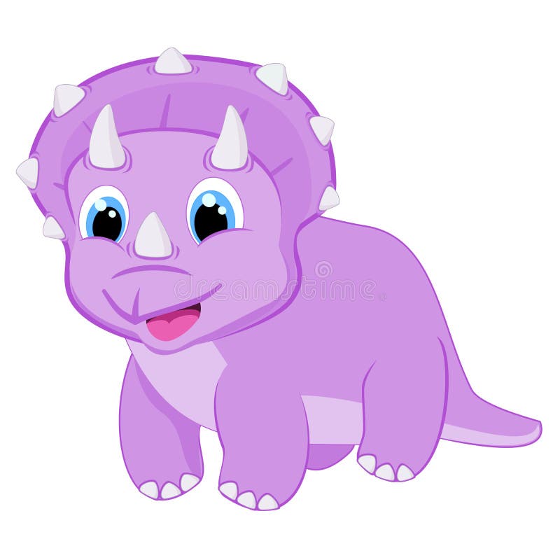 Van de illustratie Gelukkig Dino van de baby triceratops dinosaurus vector van het het Beeldverhaal dierlijk het beeldverhaaldi v royalty-vrije illustratie Van de illustratie Gelukkig Dino van de baby triceratops dinosaurus vector van het het Beeldverhaal dierlijk het beeldverhaaldi v royalty-vrije illustratie