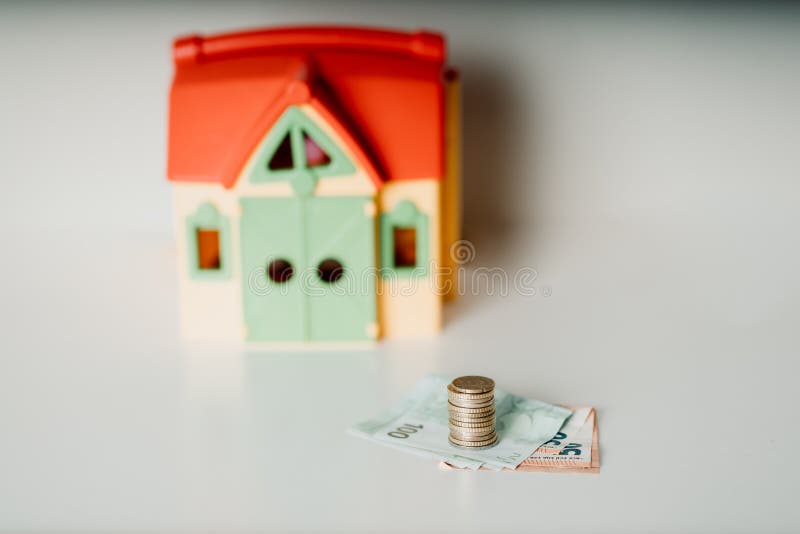 Van de de lenings de koop-verkoop prijs van de huishypotheek van de de onroerende goedereninvestering foto van de het geldvoorraa stock foto Van de de lenings de koop-verkoop prijs van de huishypotheek van de de onroerende goedereninvestering foto van de het geldvoorraa stock foto