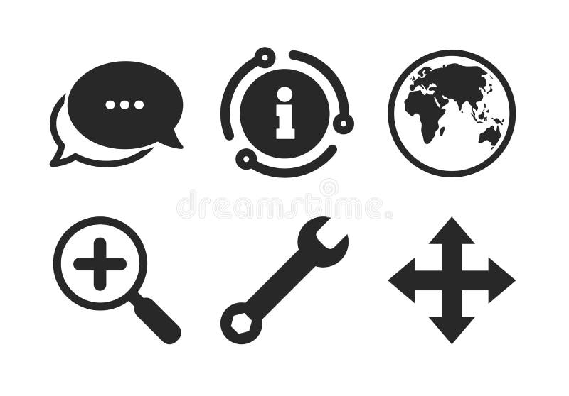 Van de Magnifierglas en bol tekens Fullscreen Vector stock illustratie Van de Magnifierglas en bol tekens Fullscreen Vector stock illustratie