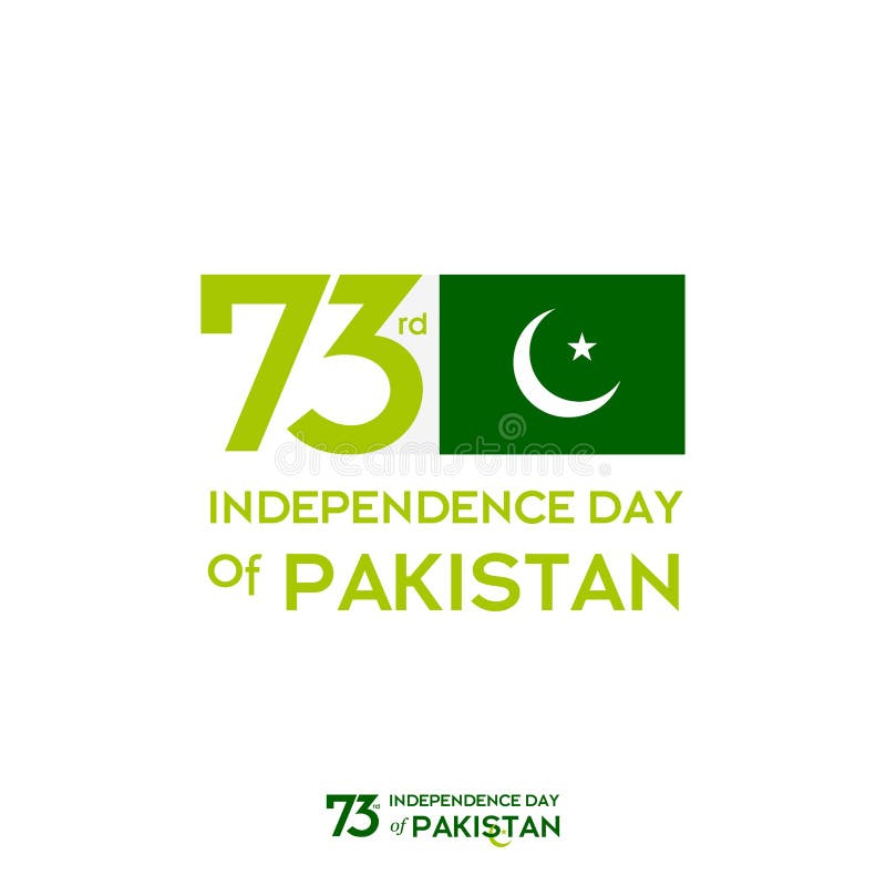 Van de de Onafhankelijkheidsdag van Pakistan de Typografieontwerp Creatieve Typografie van 73ste Gelukkige Onafhankelijkheidsdag royalty-vrije illustratie Van de de Onafhankelijkheidsdag van Pakistan de Typografieontwerp Creatieve Typografie van 73ste Gelukkige Onafhankelijkheidsdag royalty-vrije illustratie