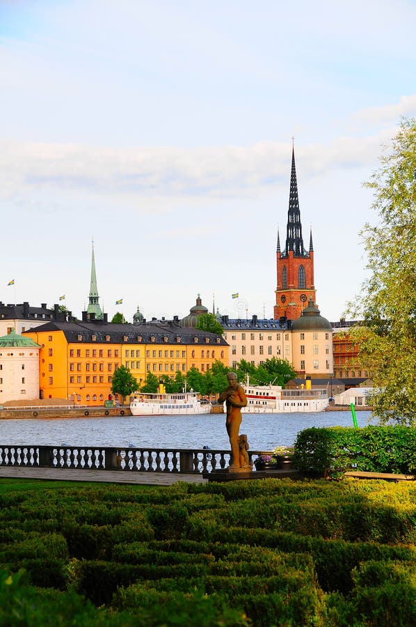 Van de stadsstockholm van Gamlastan old de Stad Zweden royalty-vrije stock foto's Van de stadsstockholm van Gamlastan old de Stad Zweden royalty-vrije stock foto's