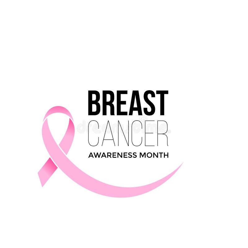 Van de de voorlichtingsmaand van borstkanker van het lint vectorvrouwen het roze pictogram van het de solidariteitssymbool