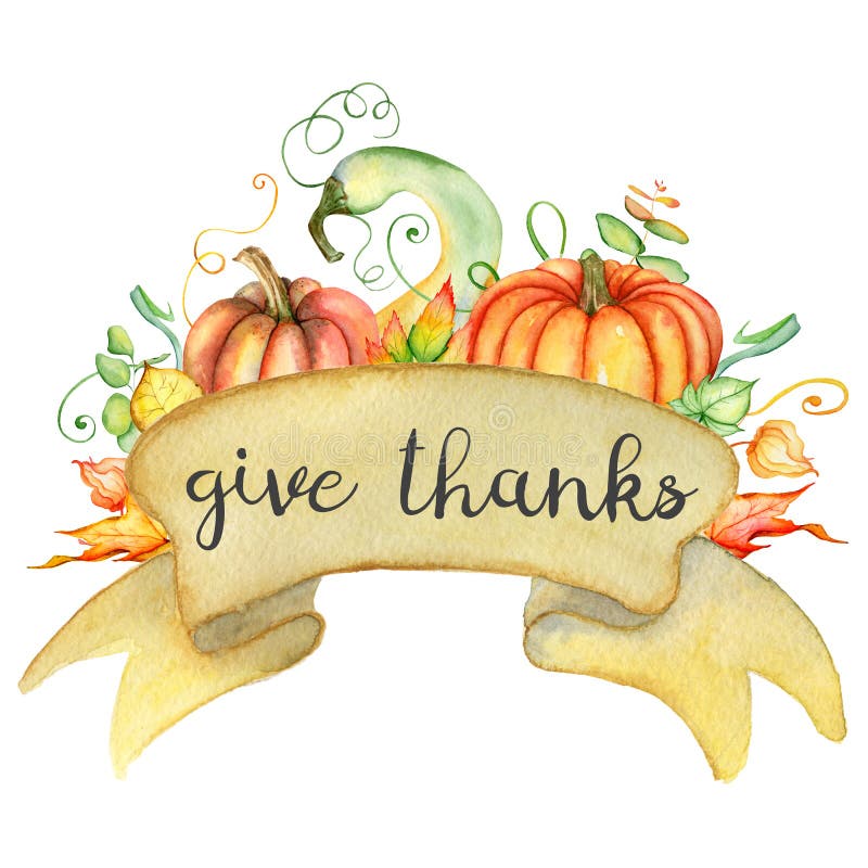 Van de waterverfpompoen en herfst bladerenkaart Oogstsamenstelling Gelukkig Thanksgiving day Hand getrokken illustratie royalty-vrije illustratie Van de waterverfpompoen en herfst bladerenkaart Oogstsamenstelling Gelukkig Thanksgiving day Hand getrokken illustratie royalty-vrije illustratie