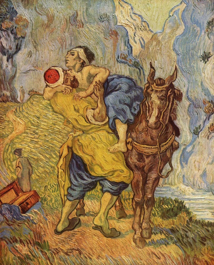 The Good Samaritan by Van Gogh after Delacroix 1890. Kroller-Muller Museum in Otterlo, Netherlands