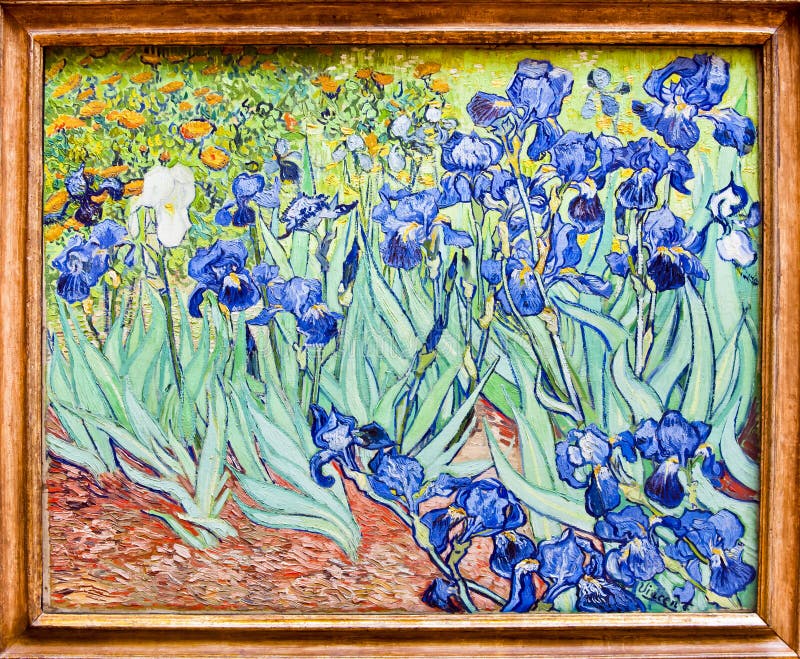 Van Gogh, Irysowy obraz, Getty muzeum, Los Angeles - oryginał