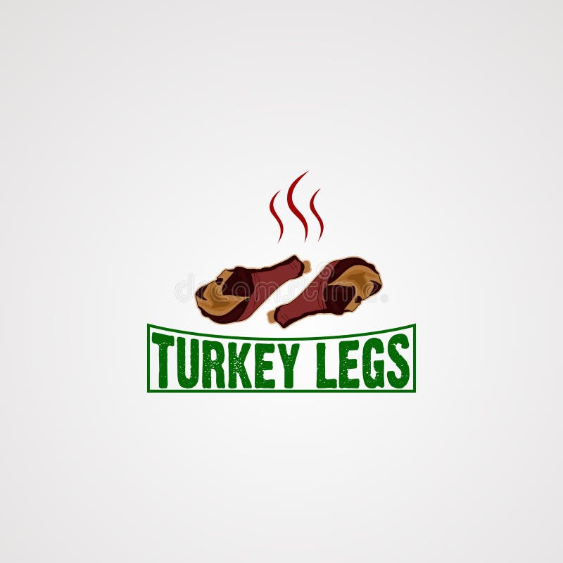 Van het het beenembleem van Turkije de vector, het pictogram, het element, en het malplaatje voor zaken royalty-vrije illustratie Van het het beenembleem van Turkije de vector, het pictogram, het element, en het malplaatje voor zaken royalty-vrije illustratie