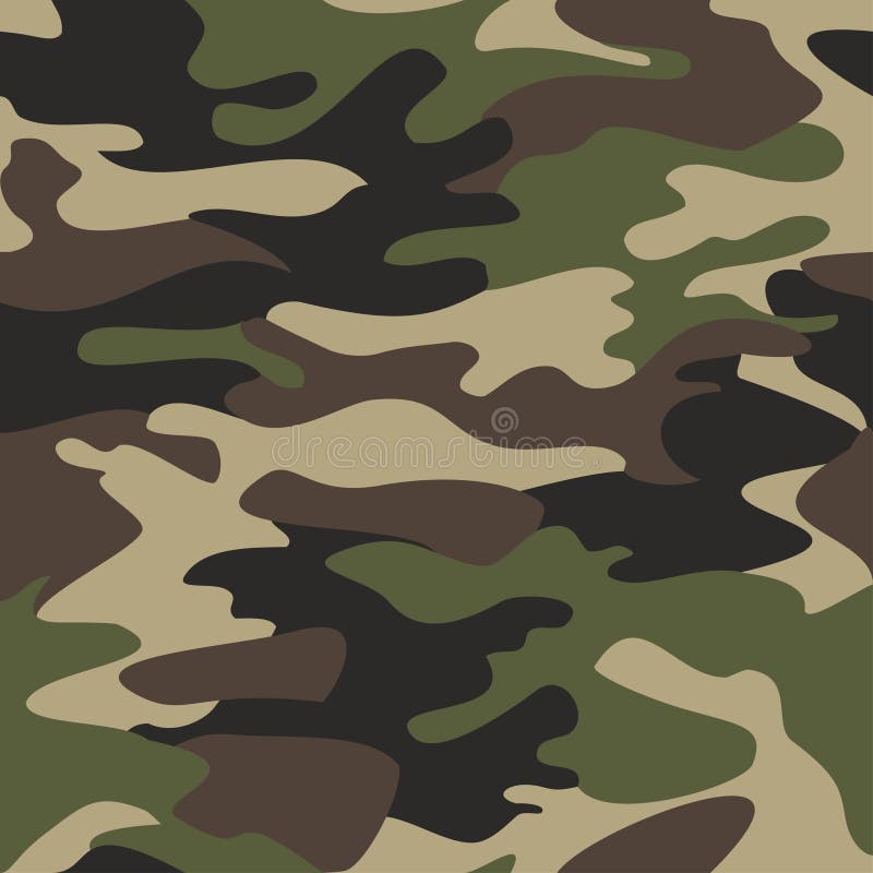 Van het camouflagepatroon naadloze illustratie als achtergrond Clas